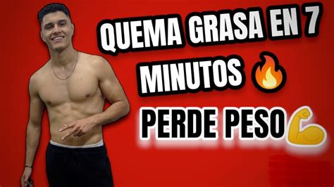 Quema Grasa En 7 Minutos Con Esta Rutina 🔥 Youtube