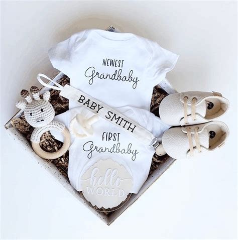 Grandparent Pregnancy Announcement Gift Box Personalized Baby