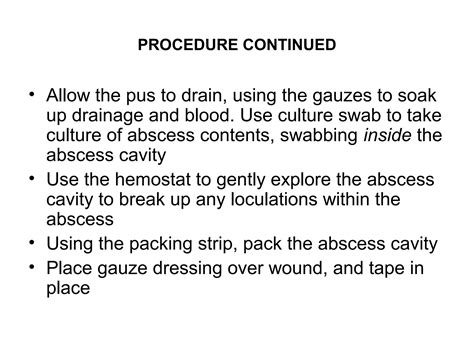 Abcess Incision And Drainage Ppt