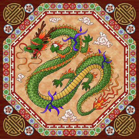 Chinese Dragon Art Print By Aron Gadd