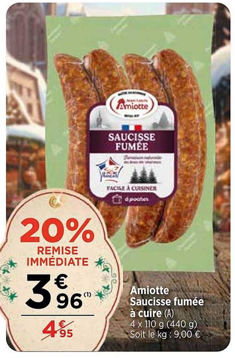 Promo Amiotte Saucisse Fum E Cuire Chez Bi Icatalogue Fr