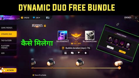 Dynamic Duo Free Bundle Free Fire New Dynamic Duo Reward Keise