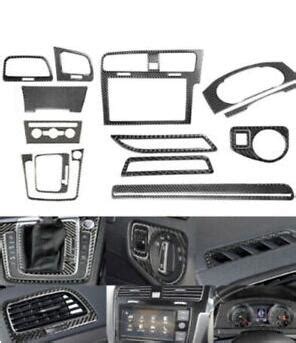 15X Fit VW Golf 7 GTI MK7 14-19 Carbon Fiber Interior Dashboard Cover Right-Hand