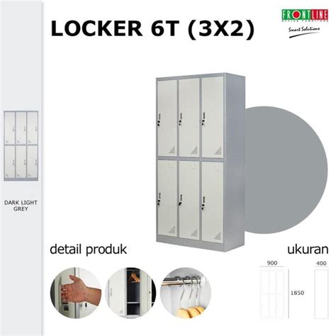 Jual Loker Besi Lemari Locker Besi Murah Loker 6 Pintu 6T 3x2