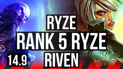 Ryze Vs Riven Top Rank 5 Ryze Quadra 800 Games Br Challenger