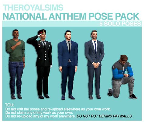 Theroyalsims National Anthem Pose Pack Sims 4 Mods Sims 2 Tumblr Sims