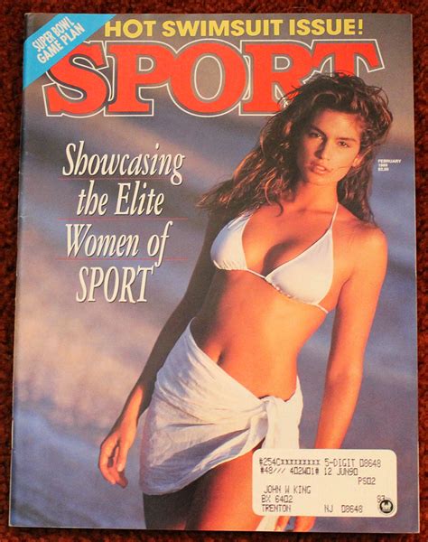 Cindy Crawford Bikini Photoshoot Sport Magazine February Hot