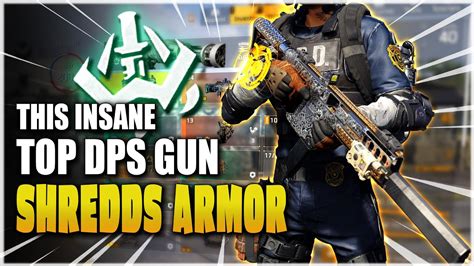 This Smg Shreddes Armor Fast In The Division Best Pve Smg Build