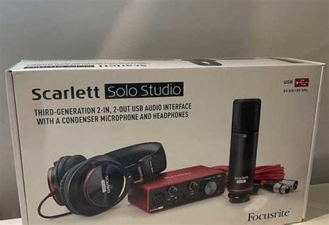 Focusrite Scarlett Solo Rd Gen Festima Ru