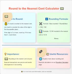 Round To The Nearest Cent Calculator Online Calculators