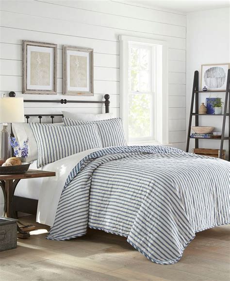 Stone Cottage Willow Way Ticking Stripe Full Queen Quilt Set Macys