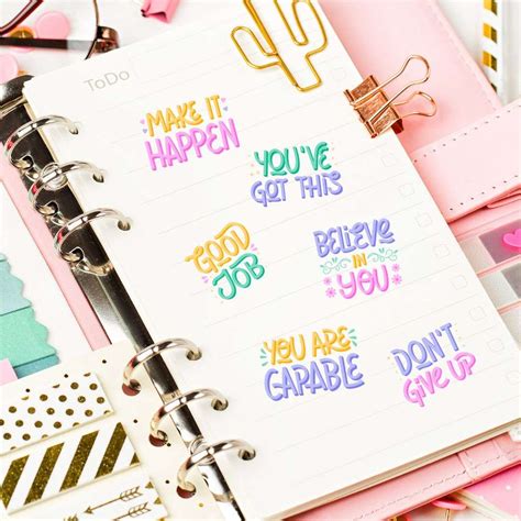 {FREE} Motivational Planner Stickers - Sunshine and Munchkins