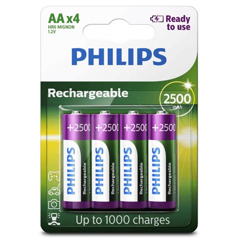 Philips Aa Mah Rechargeable Batteries Battery