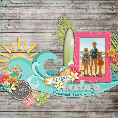 Perfect Beach Scrapbook Page Scrapbook Types Vacation Scrapbook Beach Scrapbook Layouts