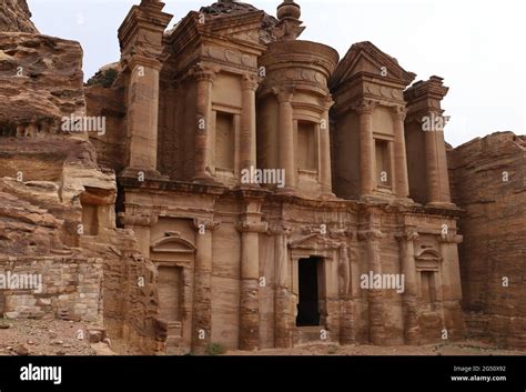 Ad Deir temple in Petra, Jordan Stock Photo - Alamy