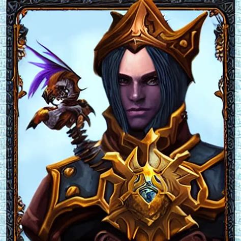 King Of Crows World Of Warcraft Hero Portrait Stable Diffusion OpenArt