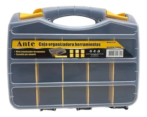 Caja Organizadora De Herramientas Doble Cmx Cmx Cm Color Negro