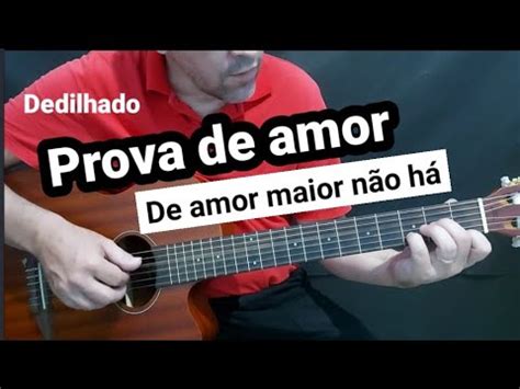 Prova de amor maior não há dedilhado YouTube