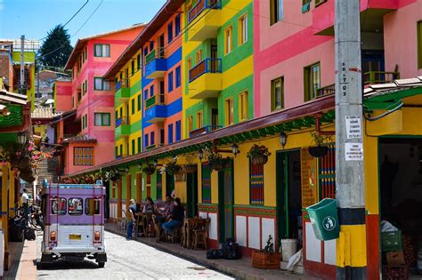 Download Vibrant And Colorful Buildings In Colombia Wallpaper