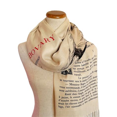 Madame Bovary By Gustave Flaubert Scarf French Version Etsy