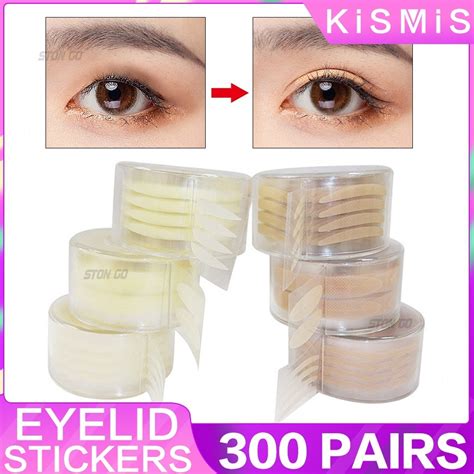 Wish Roll Pairs Stonego Invisible Eyelid Sticker Lace Eye Lift