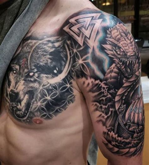 Viking Fenrir Tattoo Meaning And Designs Art And Design