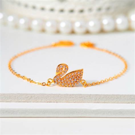 Jual Gelang Emas New Fancy Swan Mata Tabur Toko Emas Gadjah Shopee