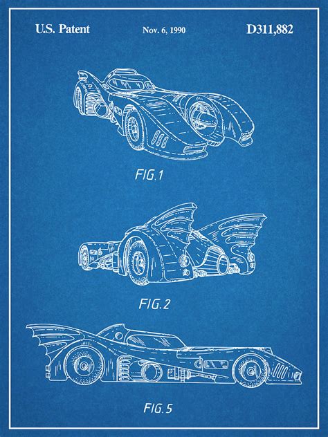 Batmobile 1989 Blueprints