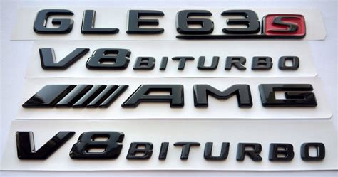 Mercedes Gle S Amg V Biturbo Emblemat Czarny