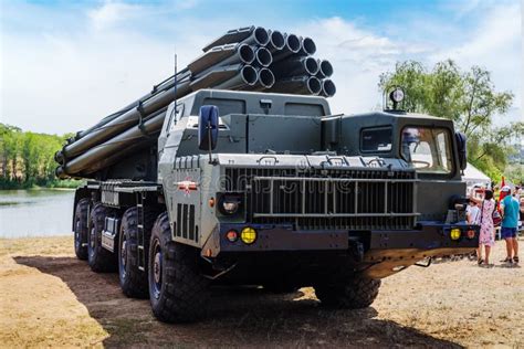 Mm Multiple Launch Rocket System Smerch Editorial Photography