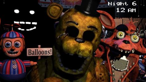 Golden Freddy At 12am Five Nights At Freddys 2 Night 6 Youtube