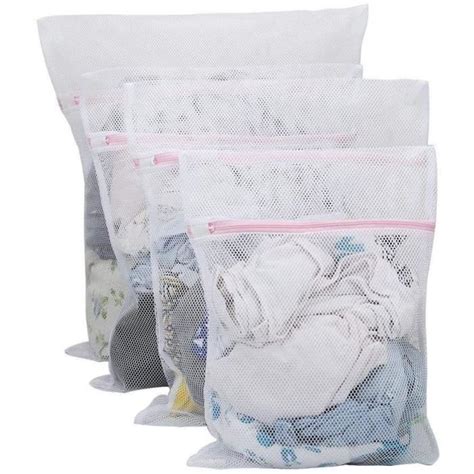 Lot De Sacs Linge Pliable Grand Sac De Lavage En Filet Sac Linge