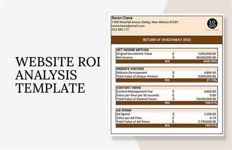 Project ROI Template - Google Sheets, Excel | Template.net