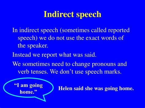 Ppt Direct And Indirect Speech Powerpoint Presentation Free Download