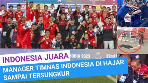 Manager Timnas Indonesia Dipukul Dan Di Keroyok Hingga Jatuh Oleh