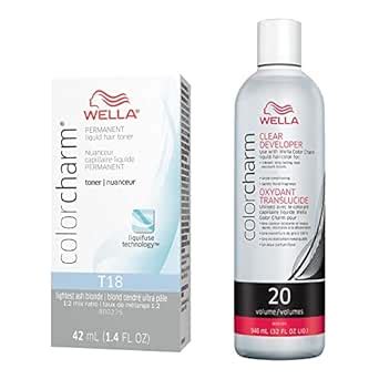 Wella Colorcharm Hair Toner Liquid Hair Devolper Volume Amazon