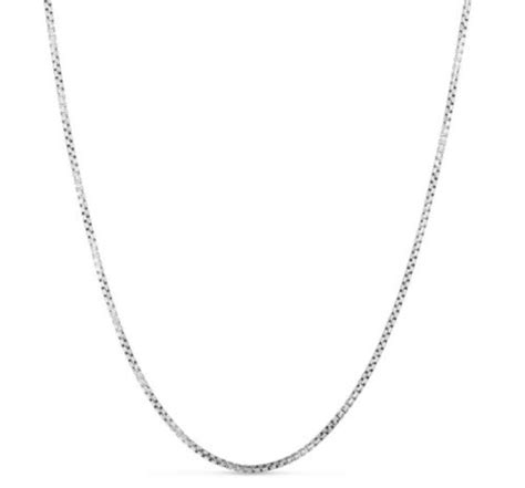 Round Box Chain14k Gold Box White Gold Chain Necklace 2mm 18inch 35