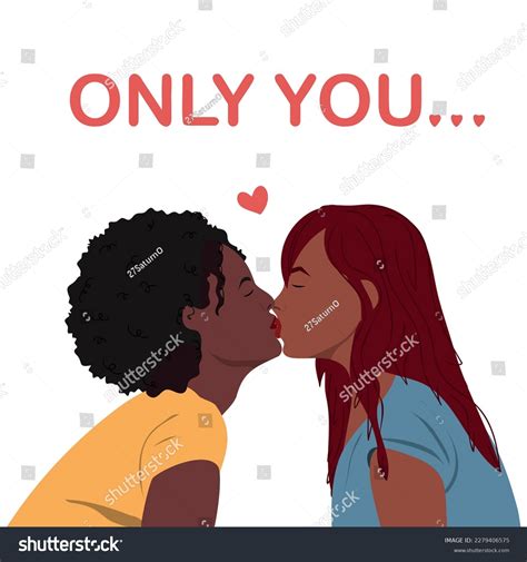 Women Love Kissing Lesbian Kiss Concept Stock Vector Royalty Free 2279406575 Shutterstock