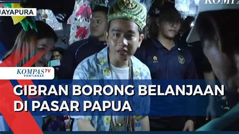 Cawapres Gibran Kampanye Di Papua Blusukan Di Pasar Sentani Youtube