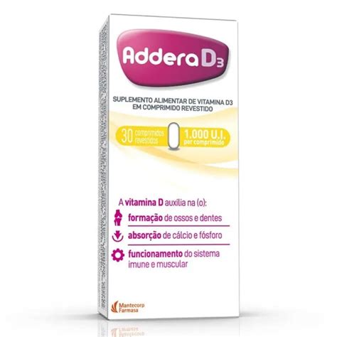 Preço Addera d3 7000ui 4 comprimidos Farmácia Mix