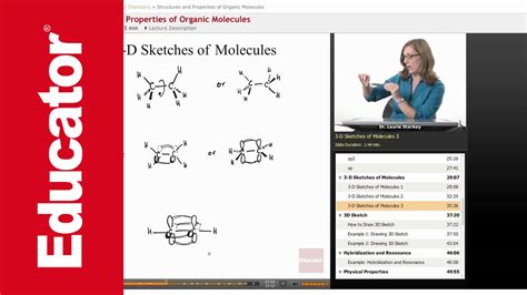 Drawing 3d Structures Of Organic Molecules Youtube