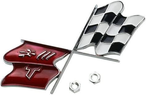 1pc 1968 1972 C3 Corvette Front Nose Hood Emblem Gas Lid