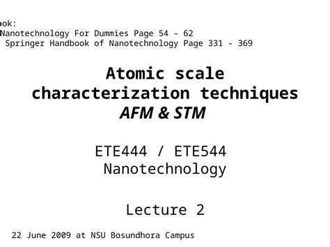 Pptx Ete Lec Atomic Scale Characterization Techniques Pptx