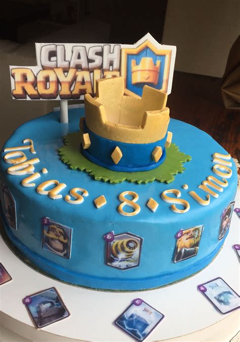 Cake Clash Royale Por Ivana Valdone Cumpleaños De Clash Royale Torta Clash Royale Pastel De