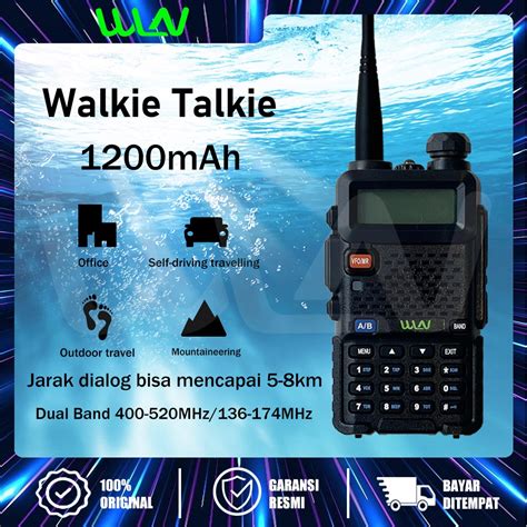 Jual Walkie Talkie Ht Wln Uv R Dual Band W Ch Uhf Vhf Handy Talkie