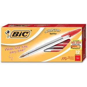 BIC Classic Cristal Ballpoint Pens - BICMS11RD - Shoplet.com