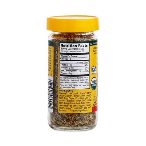 Organic Sprinkle Herbs & Spices Seasoning by Bragg - Thrive Market