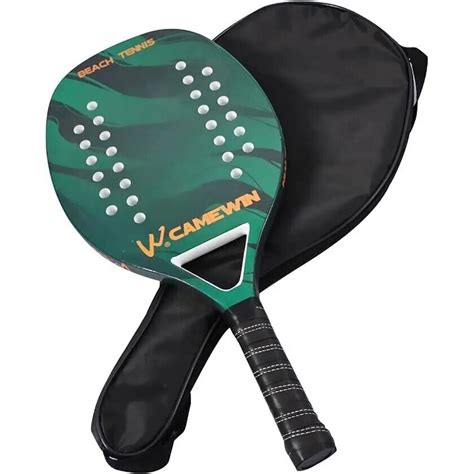 Beach Tennis Racket Camewin Padel Paddle Carbon Fiber Eva Core