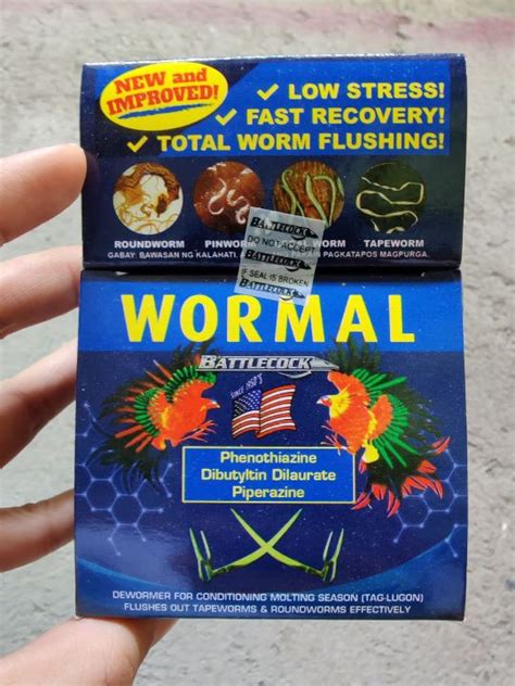 Wormal Dewormer New And Improved Formula Tablets Battlecock