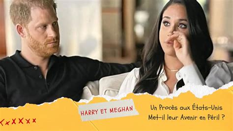 Prince Harry et Meghan Markle menacés par un procès aux États Unis